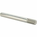 Bsc Preferred 18-8 Stainless Steel Threaded on One End Stud 3/8-16 Thread Size 3-1/2 Long 97042A112